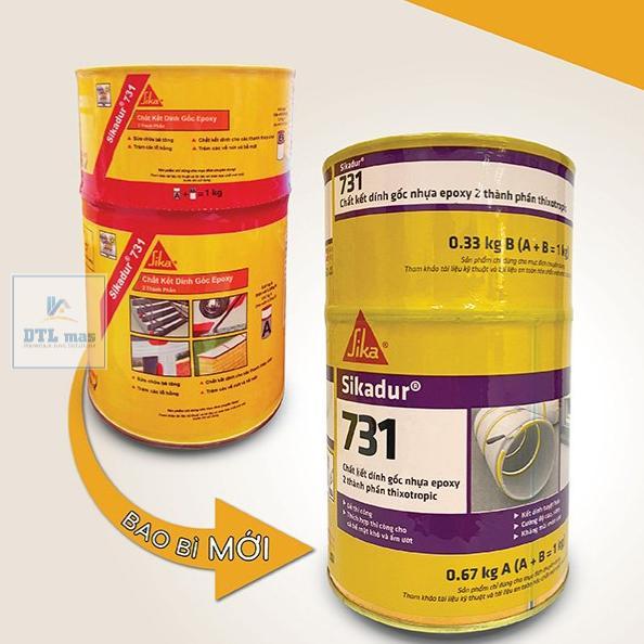 Sikadur 731 > Đổi Tên Sikadur 31 CF Normal Bộ 1.2Kg - Keo Epoxy 2 thành phần. Kết dính đa năng, cấy 
