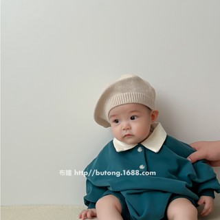 Mũ len cho bé, Mũ nồi cho bé gái sơ sinh phong cách Hàn Quốc, Mũ nồi len cho bé chu vi mũ 44-50cm Nancy Store