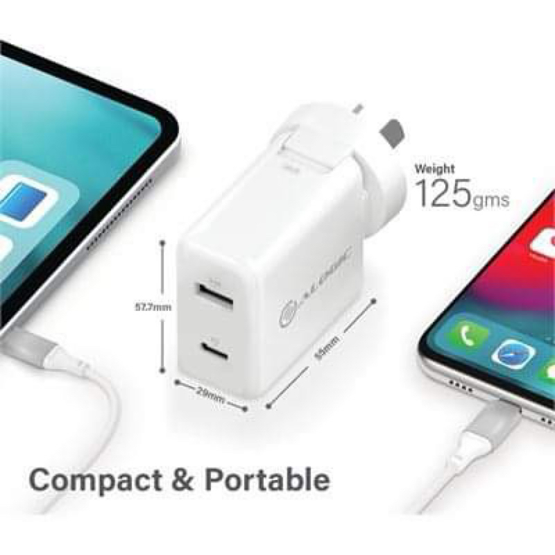 Sạc nhanh Alogic 30W PD Trắng USBC