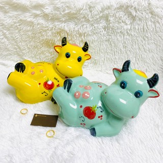 Heo đất, lợn đất, trâu tiết kiệm, chất liệu gốm sứ
