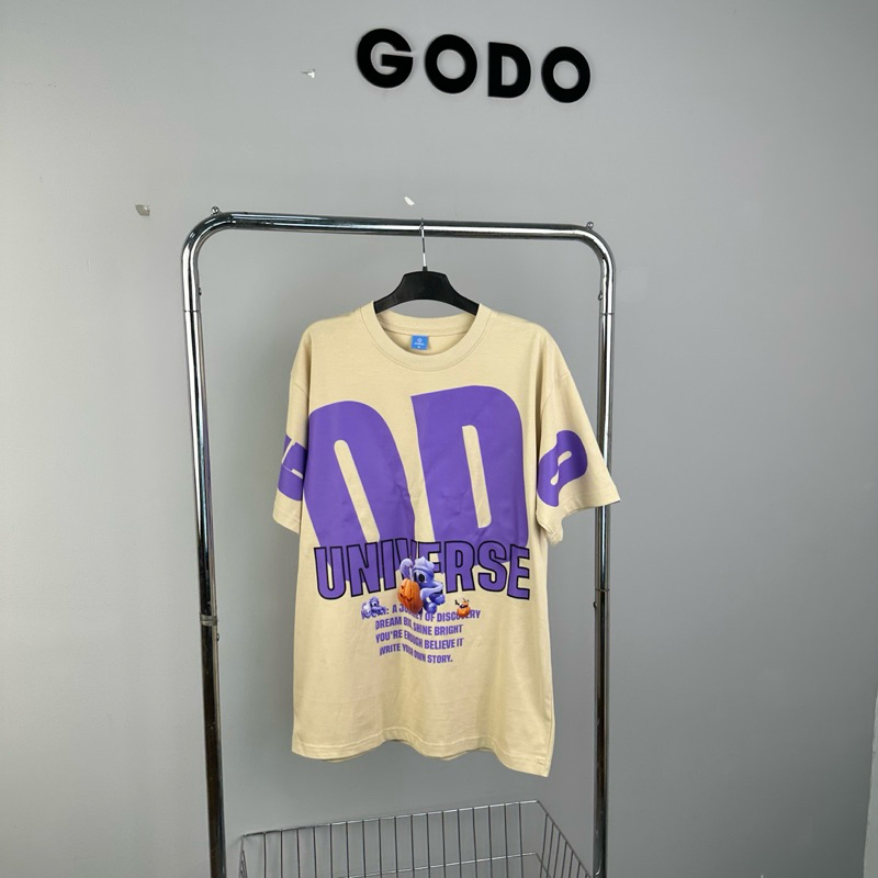 Áo Thun GODO ® Universe Purple Tee - Cream