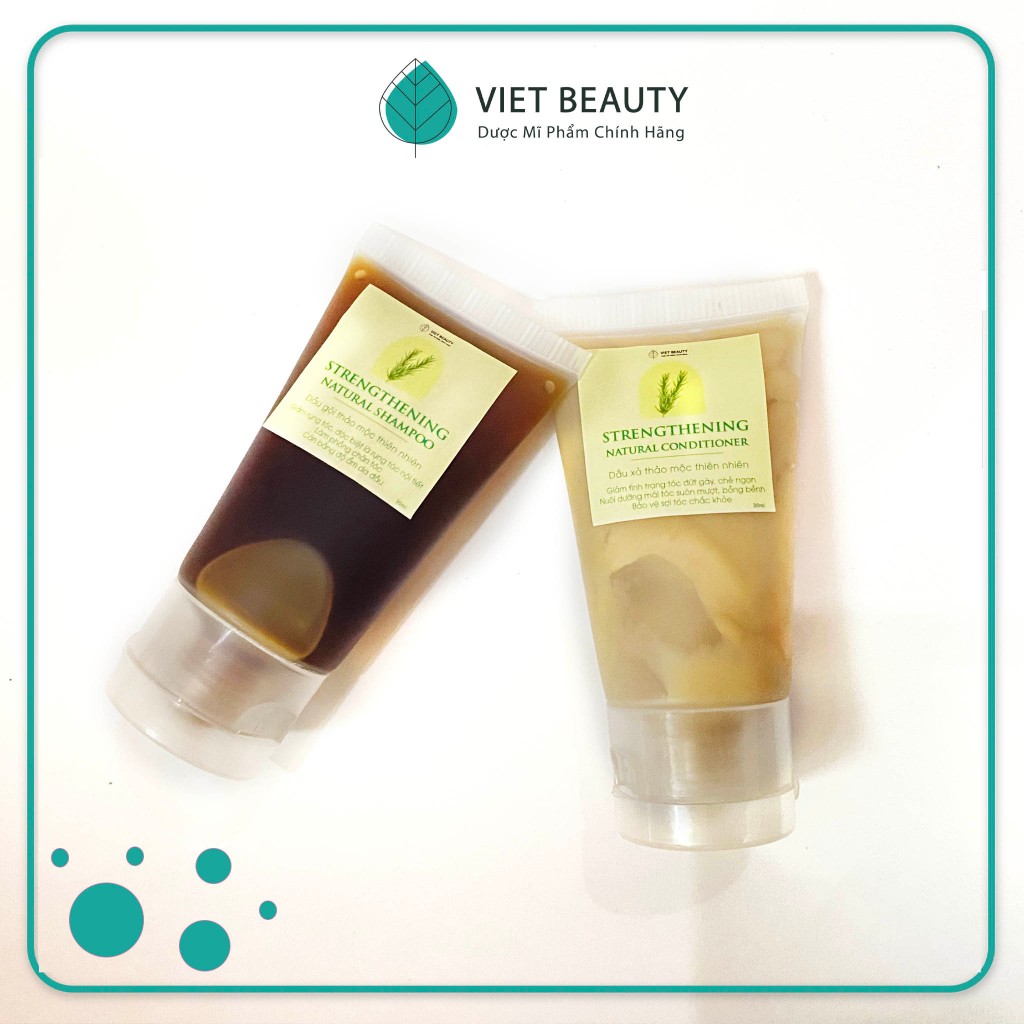 Dầu gội thảo dược thiên nhiên giảm rụng tóc Strengthening Natural Shampoo 30g
