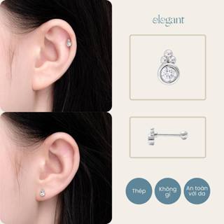  Khuyên tai đá CRYSTAL MIRROR Elegant  Giá 1 chiếc  