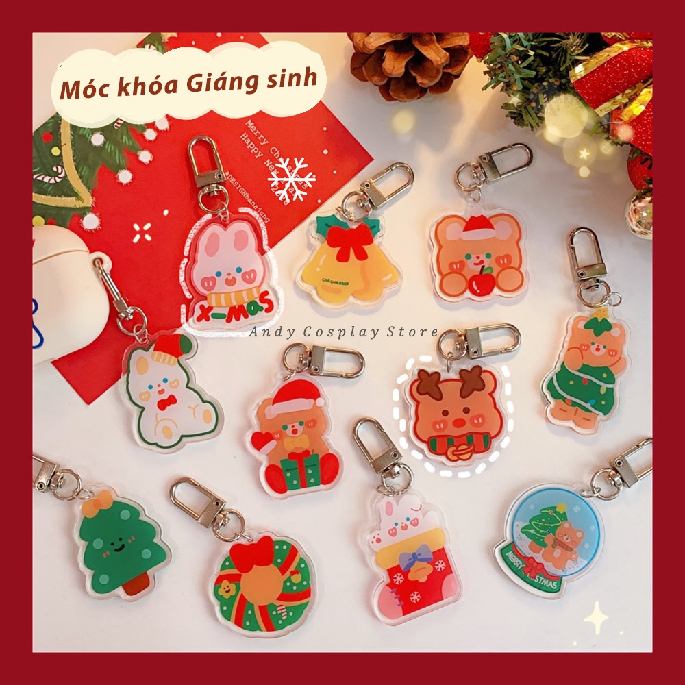 [CÓ SẴN] Móc khoá Giáng sinh random mẫu 2