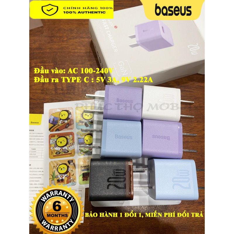 Củ sạc 20W BASEUS GaN5 chính hãng