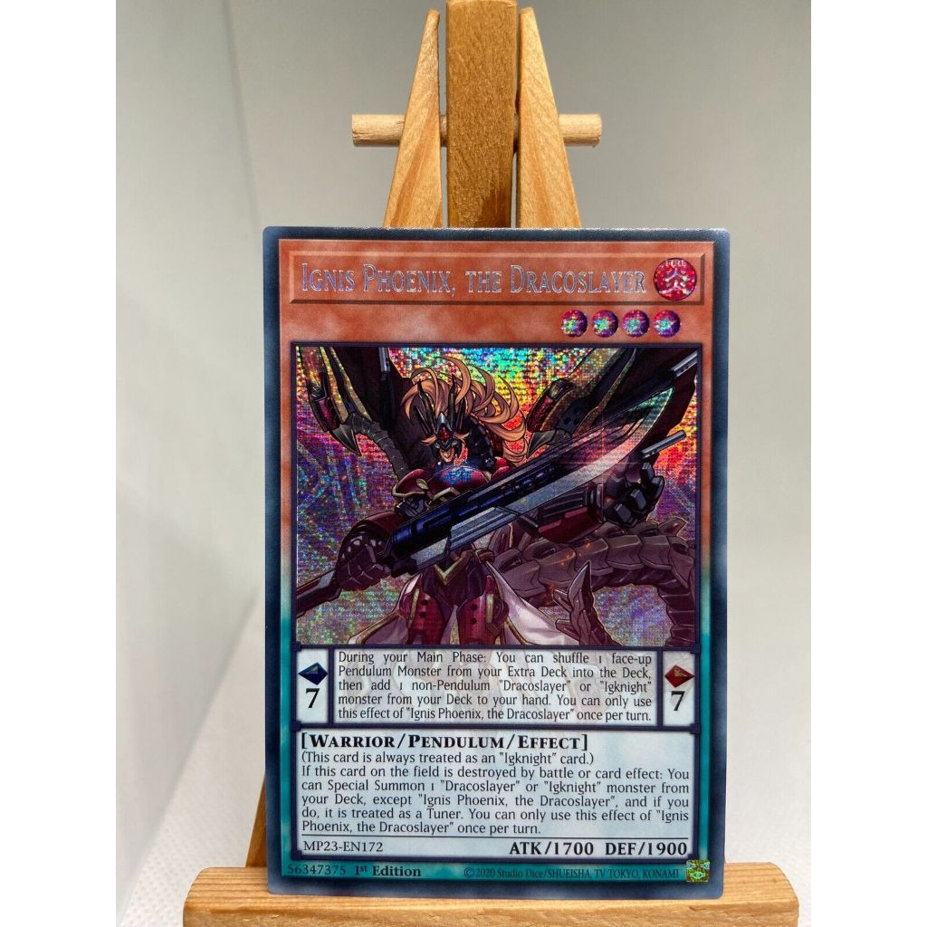 Thẻ Bài Yugioh Pen Ignis Phoenix, the Dracoslayer - MP23-EN172 - Prismatic Secret