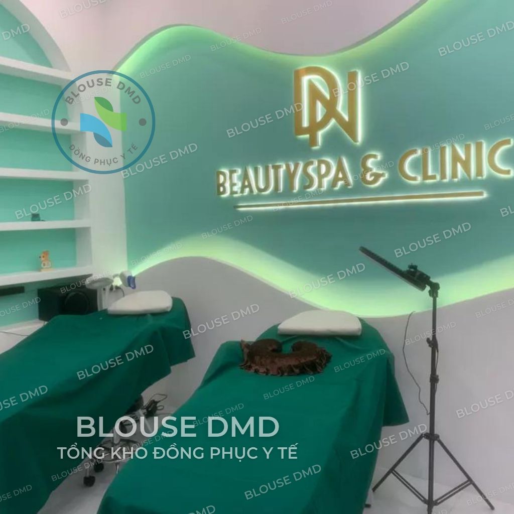 Ga phủ giường y tế - Spa, khăn tiểu phẫu, săng trải bàn tít phẫu thuật vải kaki dày dặn hàng đẹp màu xanh lá