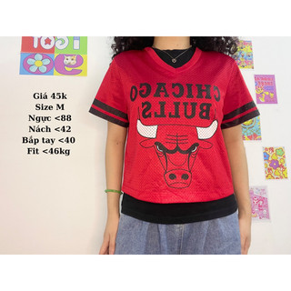 Áo baby tee 2hand, bóng chày 2hand