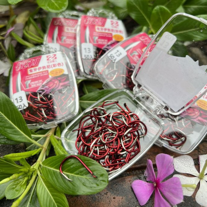 KhaLy Lưỡi Câu Cá BKK XANH, Đỏ Có Ngạnh Nhật Bản Siêu Bén Siêu Bền cao cấp LC-12