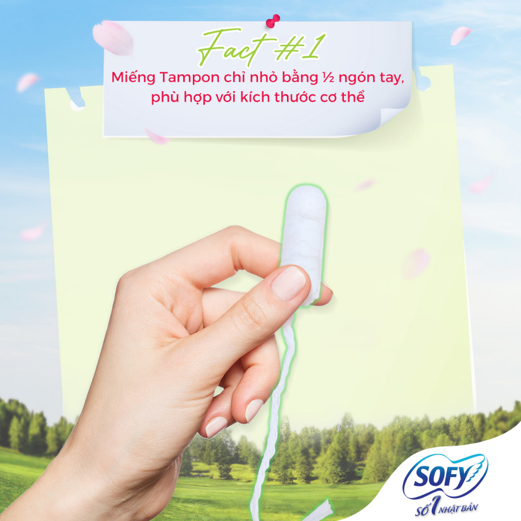 BVS Tampon Siêu Thấm, Băng Vệ sinh Tampon Dạng Ông Sofy Soft Tampon Super Nhật Bản