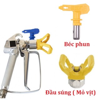 Béc phun sơn nước chữ T,  đầu súng phun sơn dùng cho máy phun sơn công nghiệp phun sơn tường - các cỡ béc