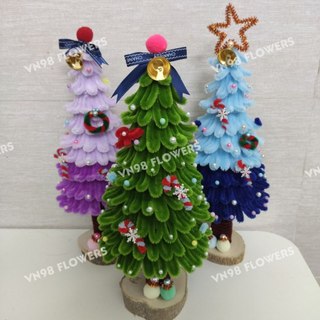 Cây Thông Noel Kẽm Nhung, Cây Thông Bằng Kẽm Nhung, Cây Thông Noel Handmade VN98 Flowers