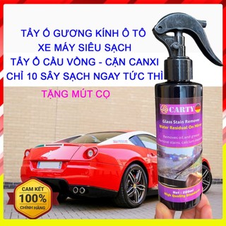 [TẨY SIÊU SẠCH] Nước rửa kính xe tô - Tẩy Cặn Canxi - Tẩy Ố Gương Kính Xe Hơi Xe Máy, Làm Sạch Kính Xe Bị Ố Mốc, Mờ Đục