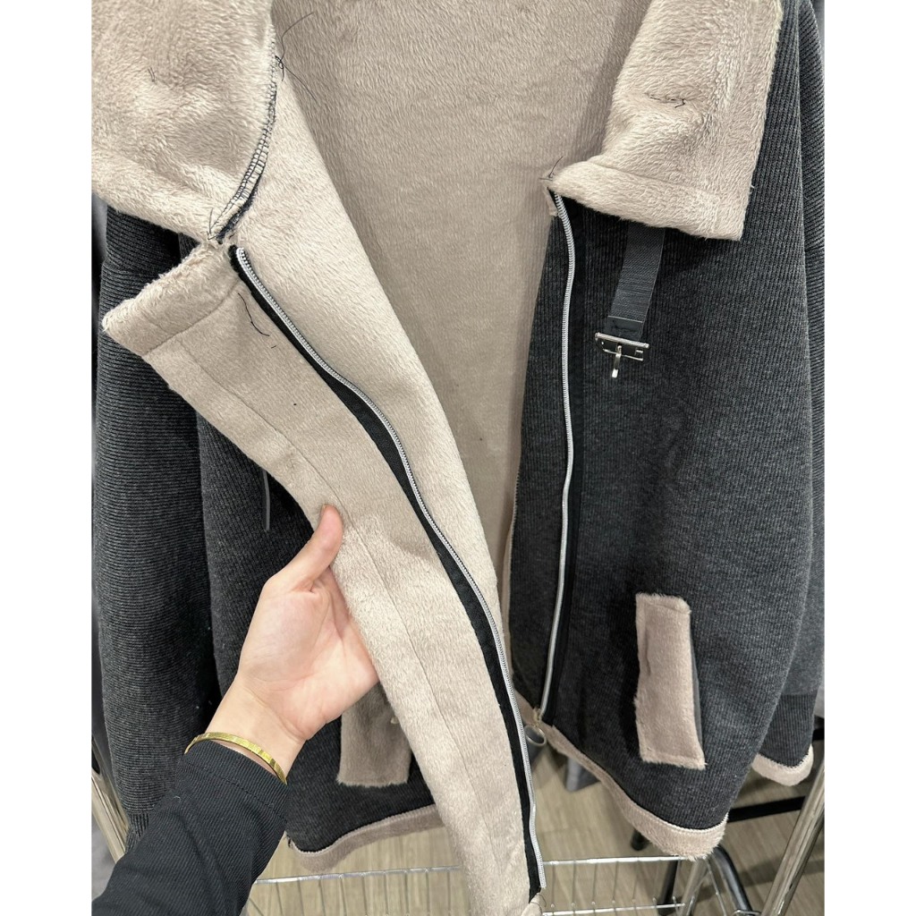 Áo Khoác Lót Lông Siêu Ấm Mùa Đồng , Áo Khoác Lot Lông Siêu Xinh A43