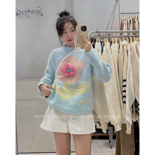 Áo len đính hoa 3305-junclothing