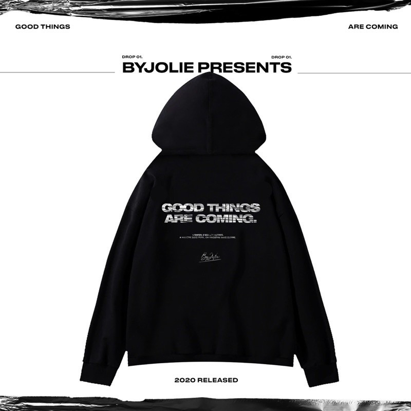 Hoodie nỉ bông GOÔD. THIGS Byjolievn form suông unisex