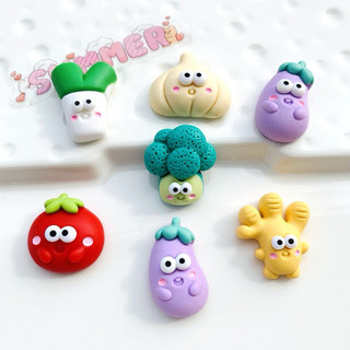 Sticker, charm rau củ quả sẵn nút cài dép sục, dép crocs