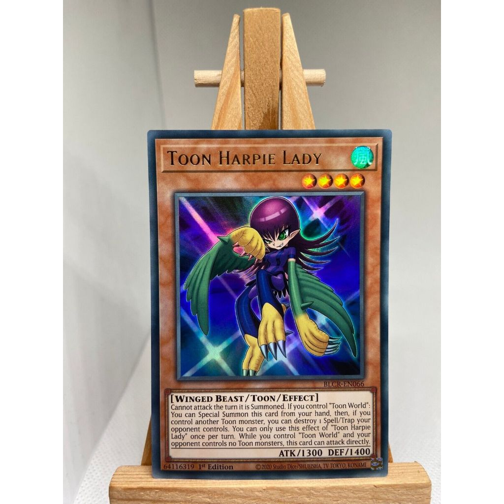 Thẻ Bài Yugioh Monster Toon Harpie Lady - BLCR-EN066 - Ultra