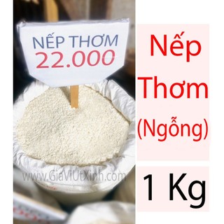 Gạo nếp thơm 1kg - nếp ngỗng nấu xôi dẻo thơm - glutinous rice