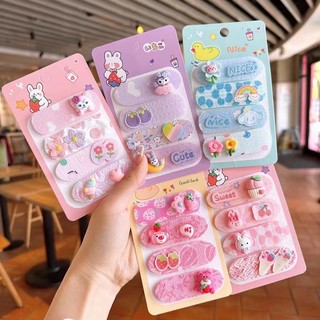  Miếng dán tóc mái tự dính cho bé gái loại ngắn gắn sticker hoạt hình phong cách Hàn Quốc cố định tóc gọn gàng