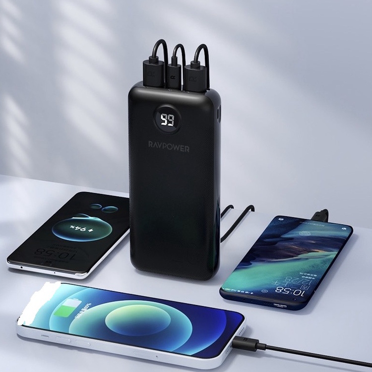 Sạc Dự Phòng RavPower 20.000mAh 3 Cổng 20w - Bảo Hành 12 Tháng