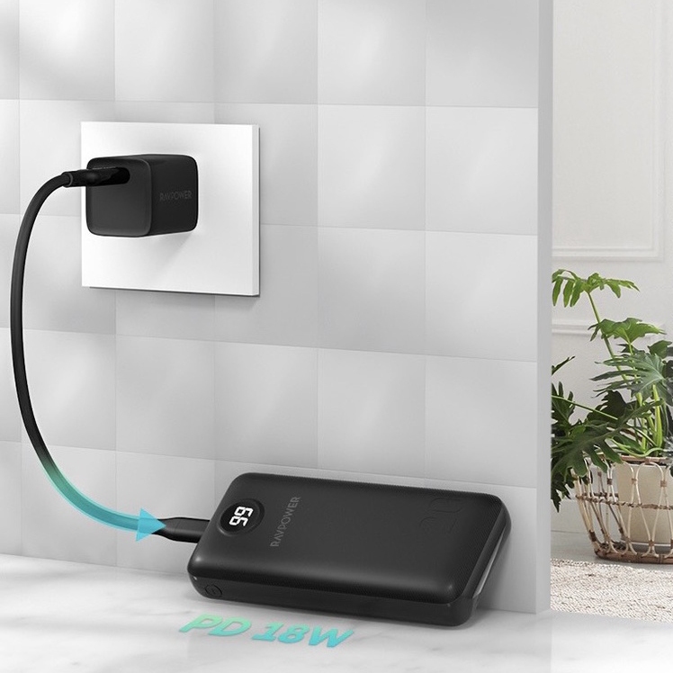 Sạc Dự Phòng RavPower 20.000mAh 3 Cổng 20w - Bảo Hành 12 Tháng