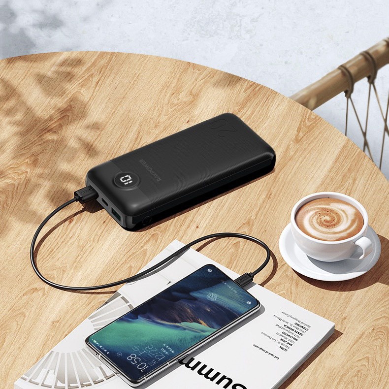 Sạc Dự Phòng RavPower 20.000mAh 3 Cổng 20w - Bảo Hành 12 Tháng