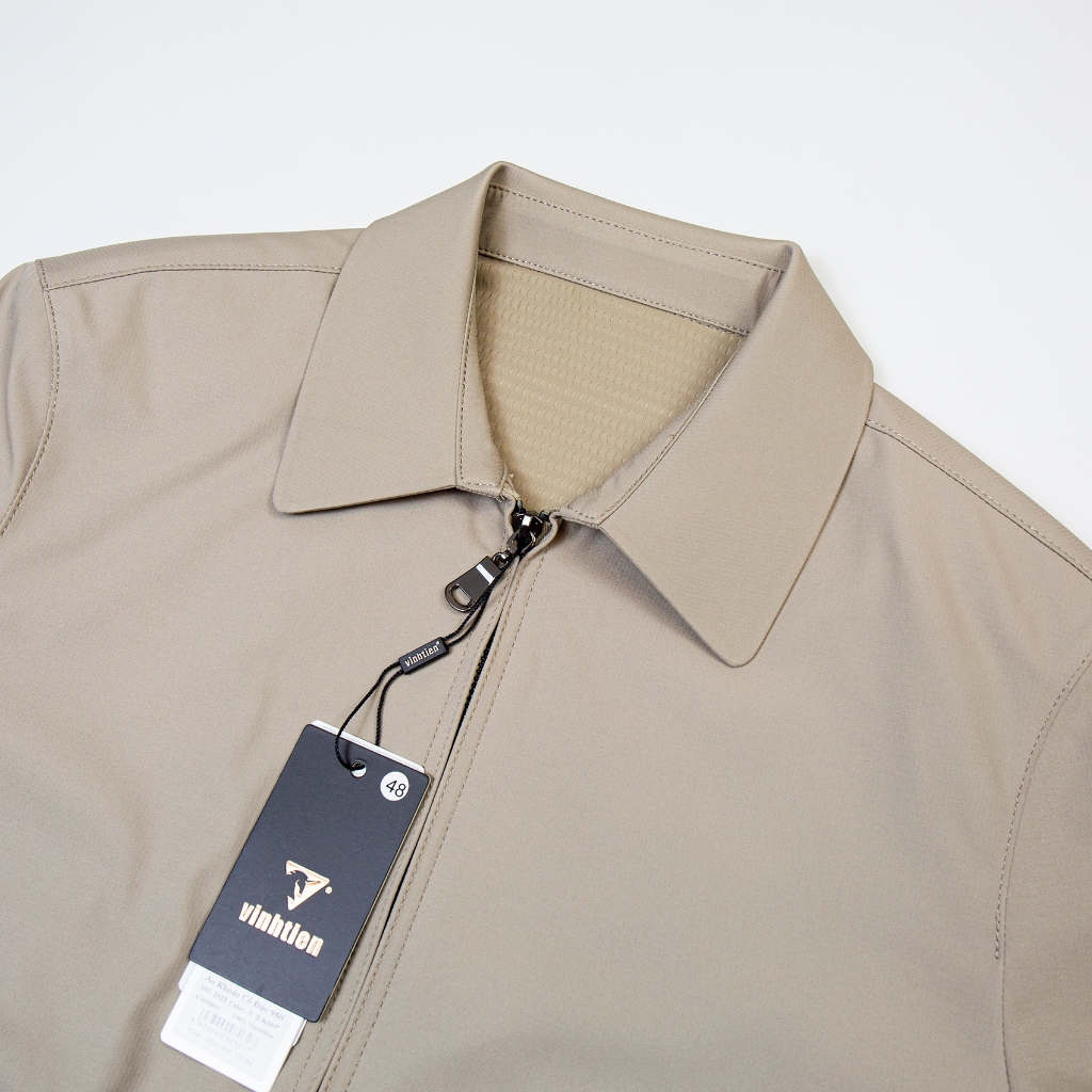 Áo khoác nam 2 lớp cổ bẻ dáng suông Vĩnh Tiến chất liệu microfiber chống mưa gió 950 - K007