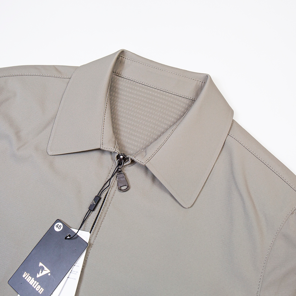 Áo khoác nam 2 lớp cổ bẻ dáng suông Vĩnh Tiến chất liệu microfiber chống mưa gió 950 - K008