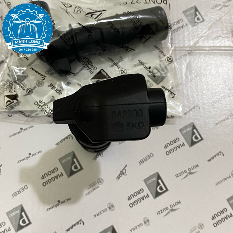 Đầu chụp bugi Piaggio - vespa 2v, 2vie, 3v, 3viget