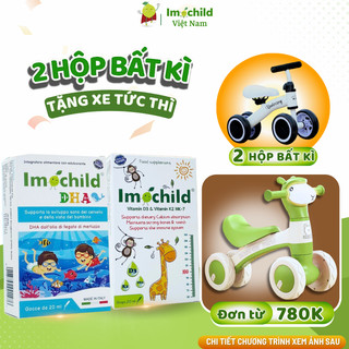 Combo 2 hộp d3 k2 mk7 và dha giúp bé cao lớn thông minh - imochild kiện 2 hộp