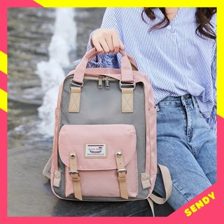 Balo học sinh nữ Hàn Quốc phối màu cá tính, balo đẹp giá rẻ thời trang - BL1306