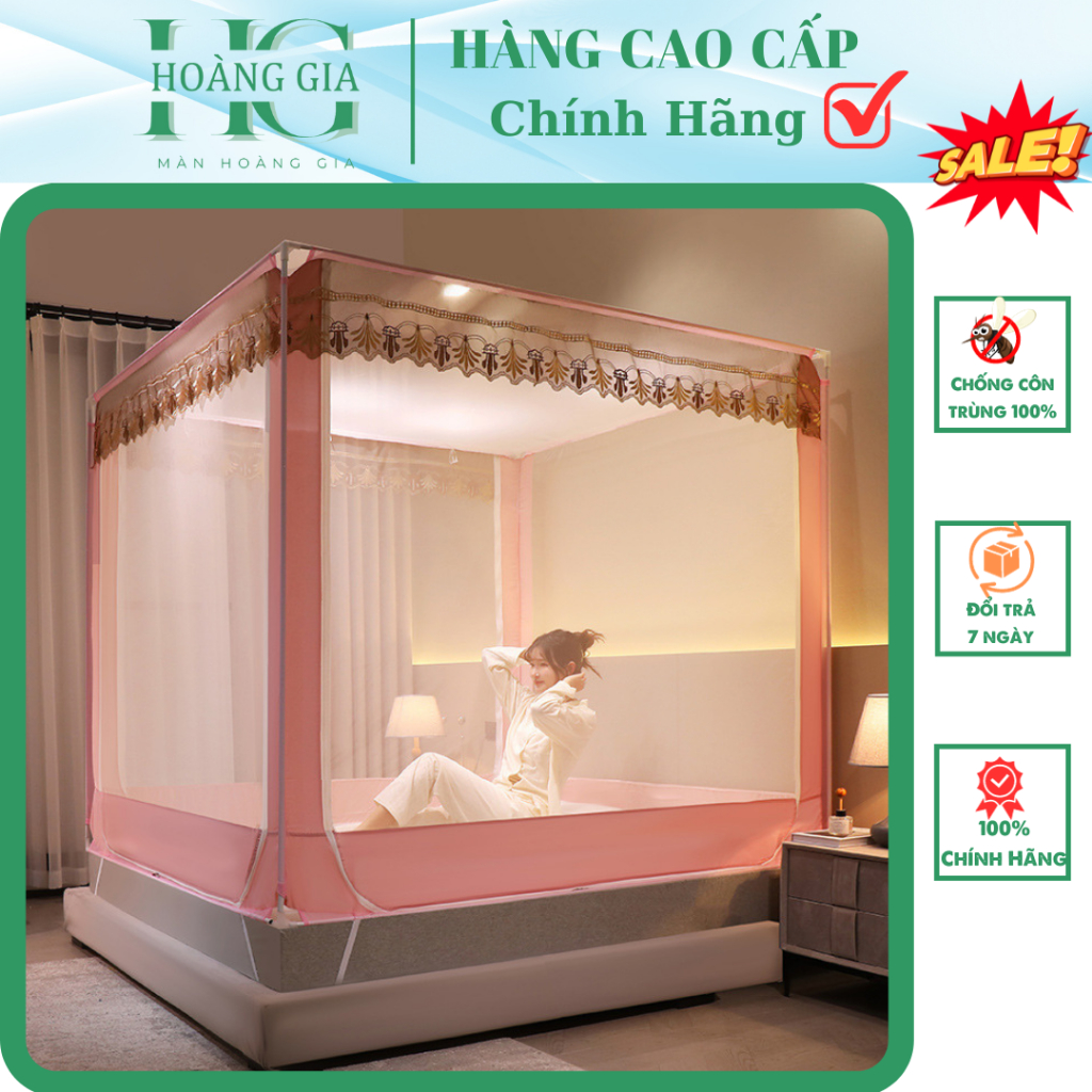Màn Khung Không Khoan Tường Hoàng Gia, Khung Inox 304 Phi 16 Sang Trọng, Thẩm Mỹ, Hoàng Gia