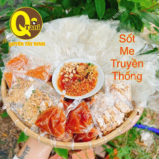 Bánh Phơi sương mỏng Chấm Sốt Me Hành Phi Đậu Phộng, chấm cực ngon