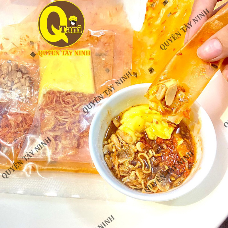 Bánh tráng DẺO TÔM SỐT ME + BƠ trứng gà siêu béo ngon