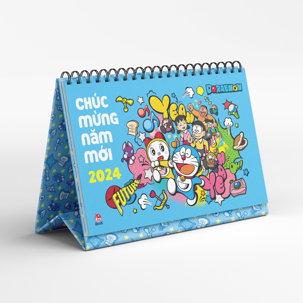 Lịch Bàn: DORAEMON 2024 (Kèm Bảng Sticker) - NXB Kim Đồng