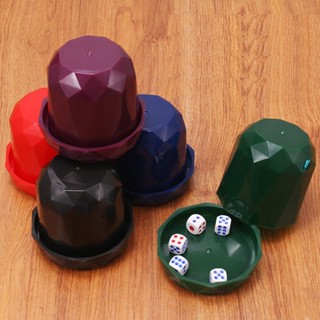 (TẶNG 05 VIÊN XÍ NGẦU) Bộ lắc xí ngầu xúc xắc bằng nhựa 1610A (version 1), đồ chơi cho quán karaoke, bar, beer club