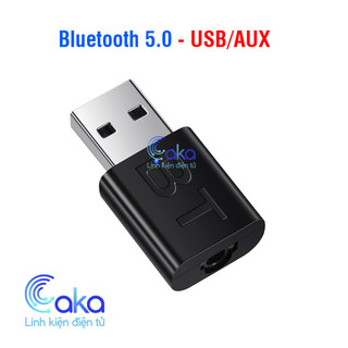 Bộ chuyển đổi USB Bluetooth Loa không dây 2 trong 1 3,5 mm Bộ thu âm thanh Aux Bộ phát Bluetooth 5.0