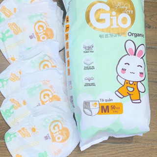 Bỉm gio baby organic dạng quần 100 miếng giá rẻ đủ size 5- 22kg