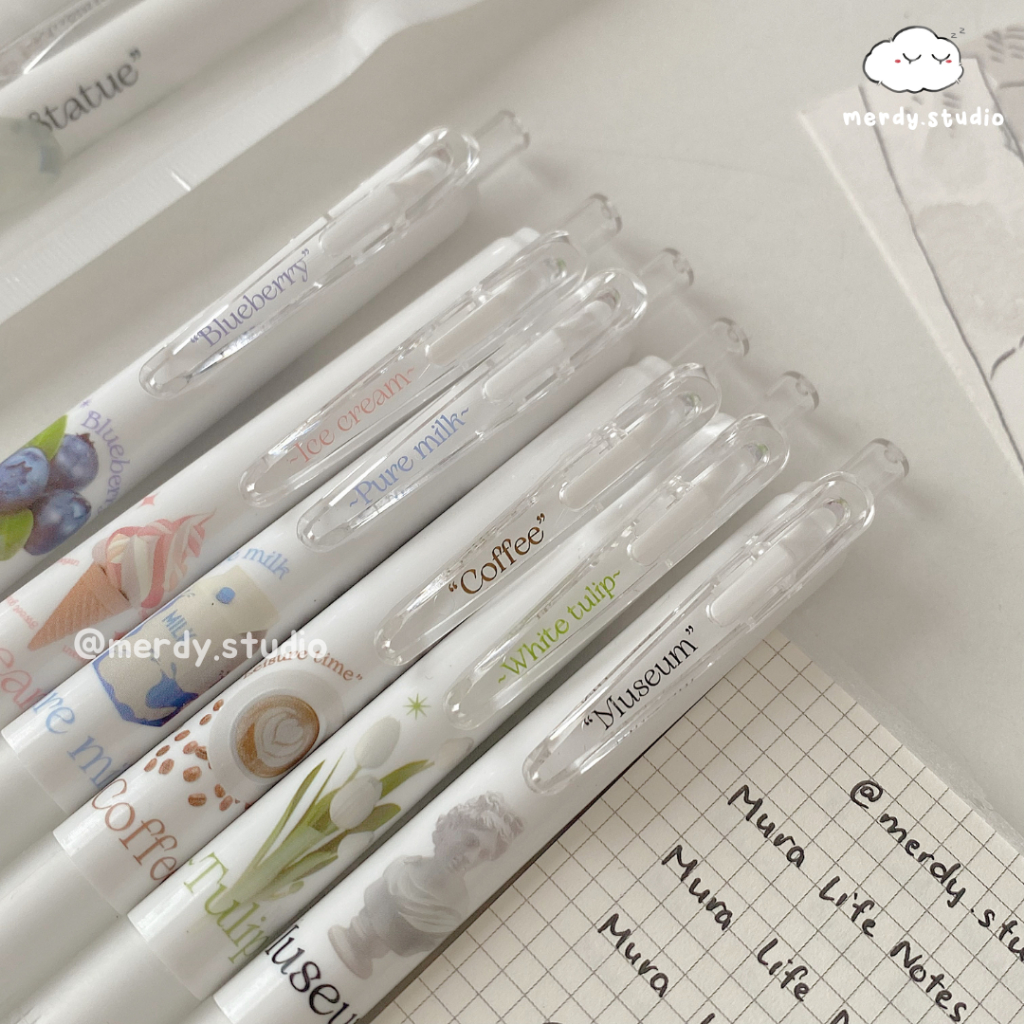 Bút gel MURA Life Notes Aesthetic ngòi 0.5mm