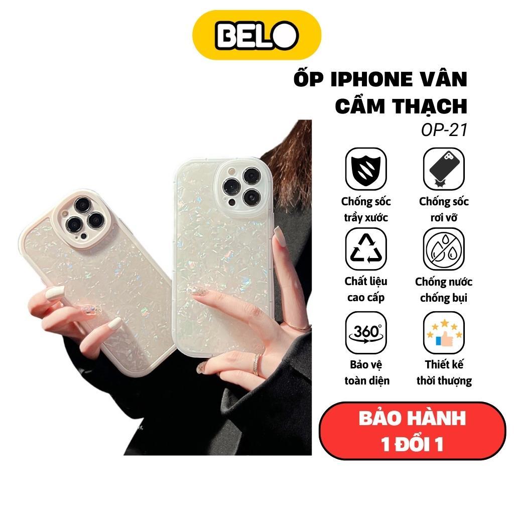 Ốp lưng iphone TPU mềm vân cẩm thạch cho iphone 6/6splus/7/8/plus/x/xs/11/12/13/14/15/pro/max/plus/promax - Belo
