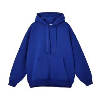 Áo Basic Oversize Hoodie Màu Xanh Klein