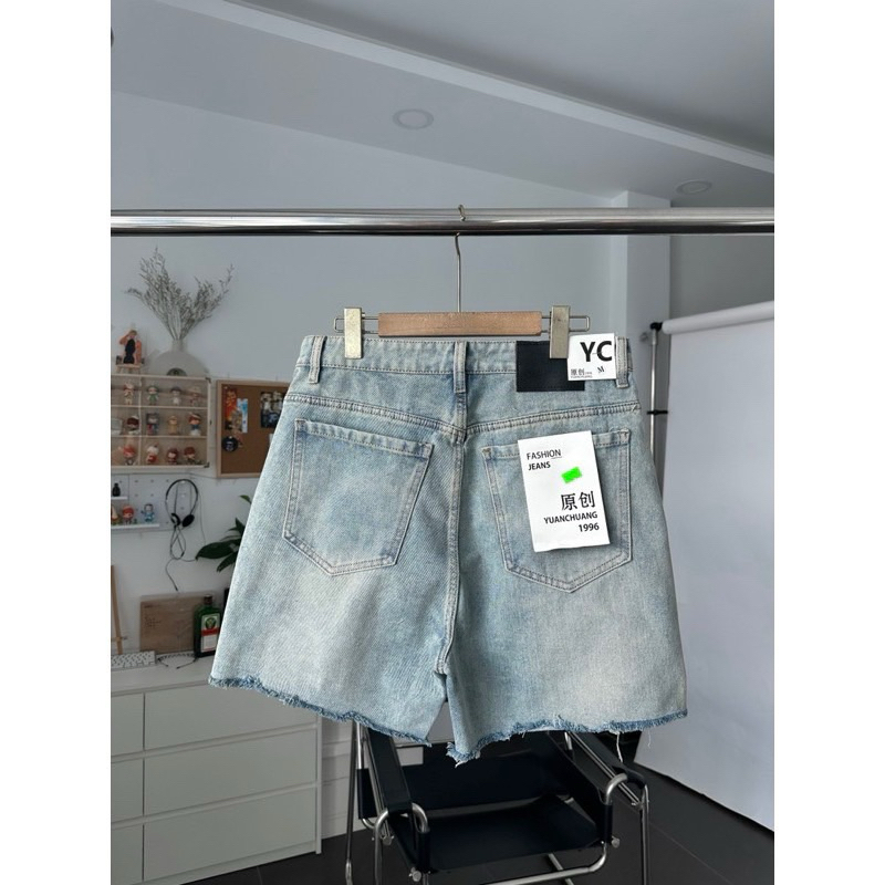 LIGHT LEAL SHORT - QUẦN ĐÙI JEANS ỐNG RỘNG FORM UNISEX
