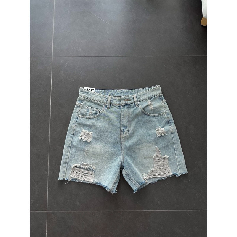 LIGHT LEAL SHORT - QUẦN ĐÙI JEANS ỐNG RỘNG FORM UNISEX