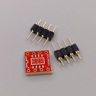 Pcb mạ vàng đế chuyển ic, opamp dán sang cắm soic-8 to dip-8
