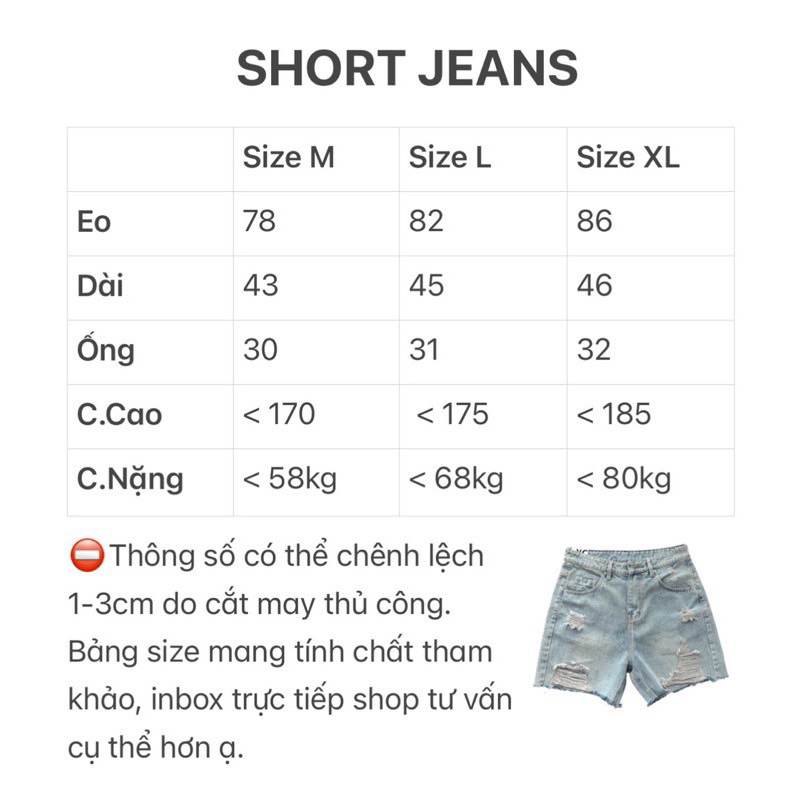 LIGHT LEAL SHORT - QUẦN ĐÙI JEANS ỐNG RỘNG FORM UNISEX