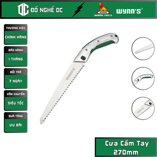 Cưa cầm tay, cưa gỗ cưa cành cây mini 270mm cán hợp kim nhôm bọc cao su w1009 wynn's thép sk5 cắt gỗ cắt ống nhựa pvc