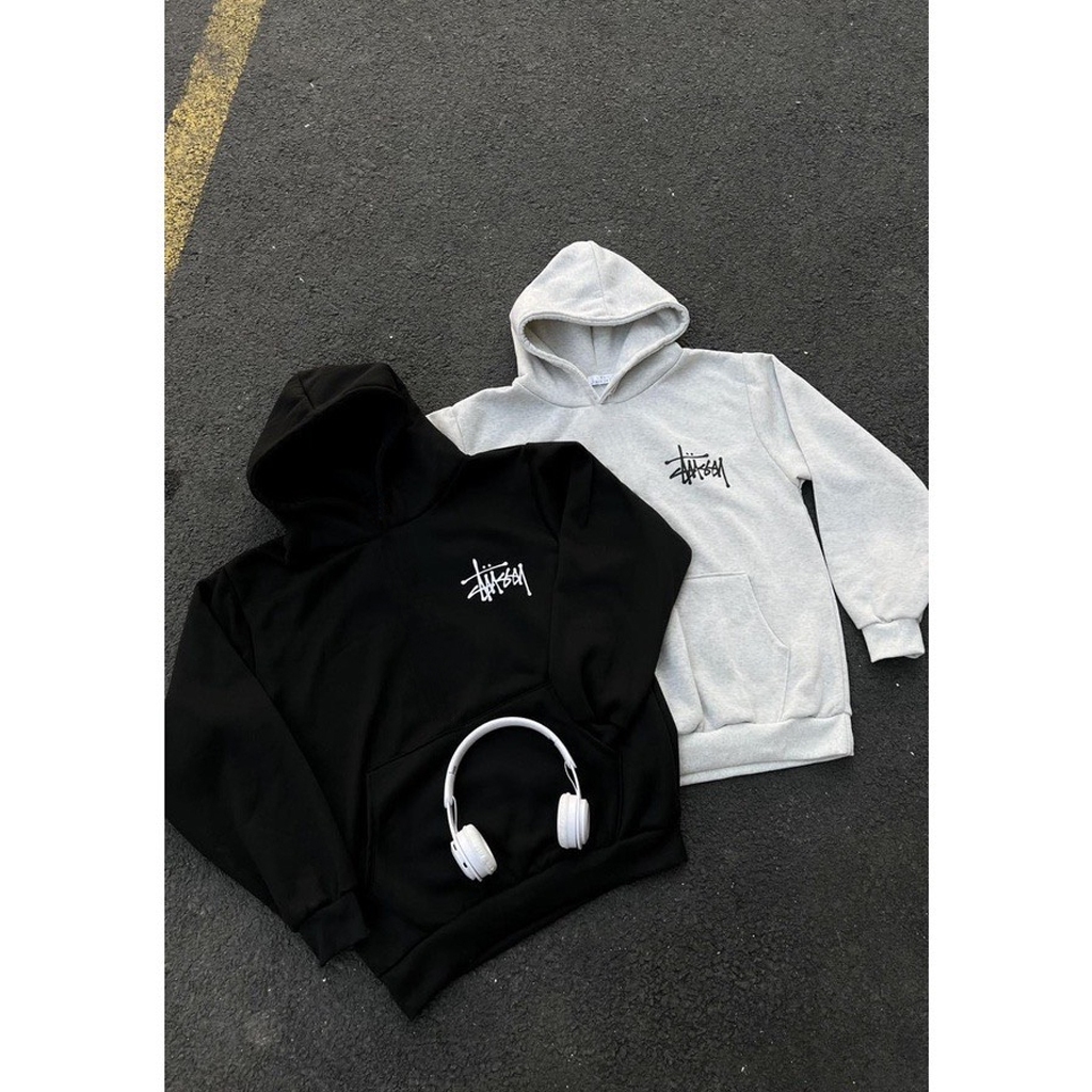 Áo hoodie Stussy Local Brand unisex nỉ ngoại basic 6 màu - Áo khoác nỉ Stussy nam nữ unisex basic - GARFIC.CLUB