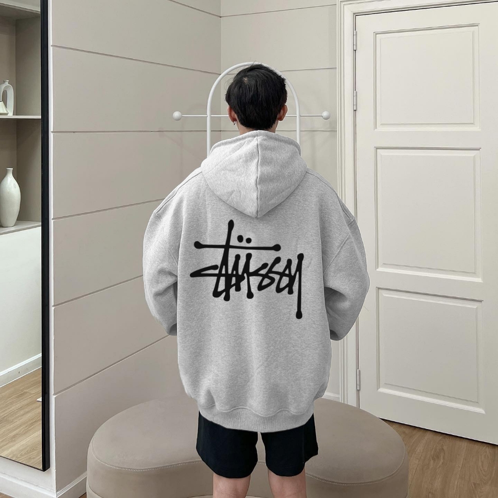 Áo hoodie Stussy Local Brand unisex nỉ ngoại basic 6 màu - Áo khoác nỉ Stussy nam nữ unisex basic - GARFIC.CLUB