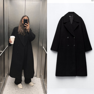 Áo khoác dạ ép oversized dáng dài Za.ra (kèm ảnh thật)